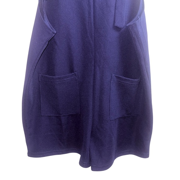 Women's Navy Tie-Shoulder Romper - Picture 5 of 7